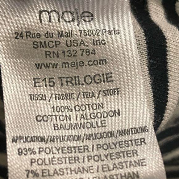 Maje striped fringe top - Picture 9 of 9